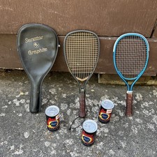 Racketball Lot: 2 Rackets 6 Balls