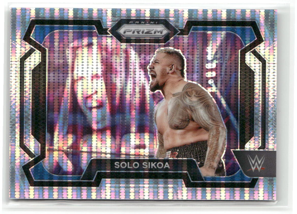 2024 Panini Prizm WWE #49 Solo Sikoa Pulsar Prizms #/499