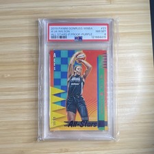 Panini 2019 Donruss WNBA A'ja Wilson All-Stars Press Proof Purple /99 #21 PSA 8