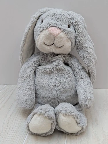 Hallmark Bunny Rabbit Gray White Plush Long Floppy Ears Stuffed Animal 20" USED