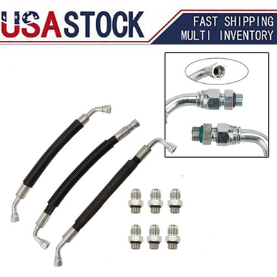#ad 99 03 Ford 7.3 HPOP Lines Hoses 7.3L Powerstroke High Pressure Oil Pump Lines $55.11