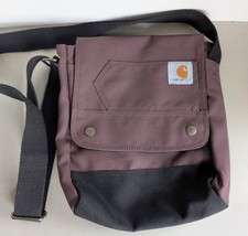 Carhartt Crossbody Snap Bag Wine/Black Adjustable Strap Purse Carry All Women's