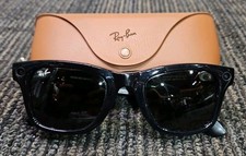 Ray-Ban RW4006 Meta Wayfarer Gen-1 AI Smart Glasses (Black) with Charging Case