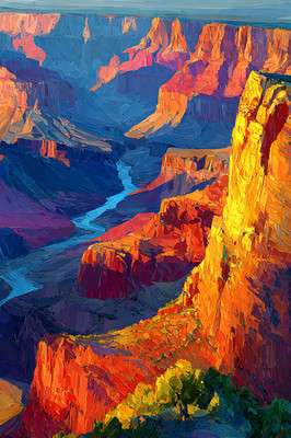 Grand Canyon United States 24x36 Giclée Art Print Ltd 1/25 Signed COA Romble V12