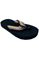 Teva Kids Girl's Mush II Flip-Flop Sandals Black Multi