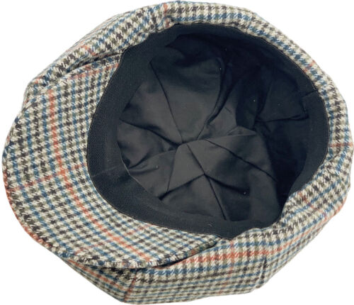 Men's Cabbie Newsboy and Ascot Plaid Ivy Button Hat Cap - Picture 261 of 365