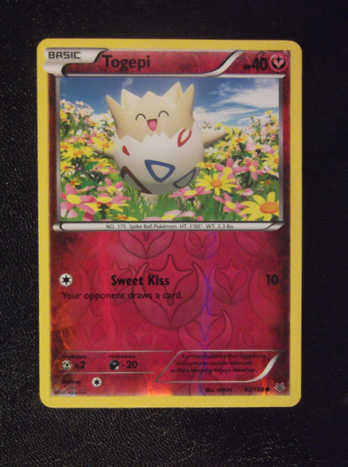 085PK043r - Togepi -43/108 - Roaring Skies - Common Reverse *