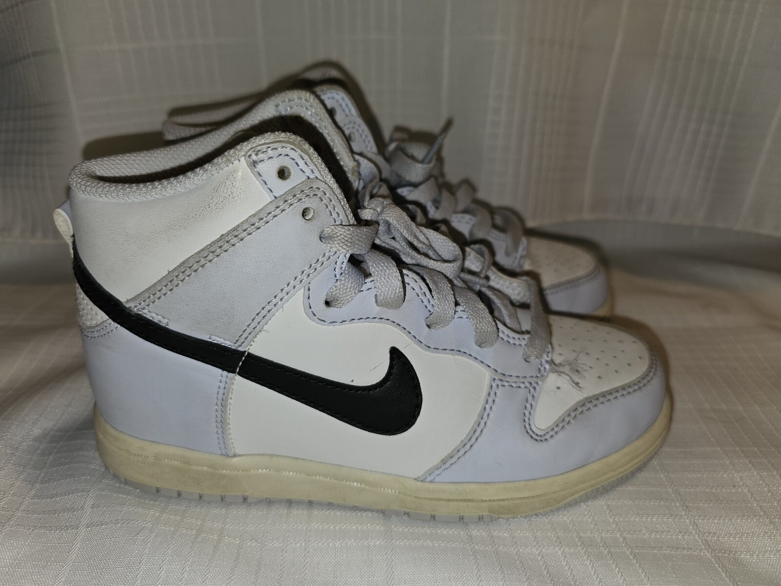 Size 1 (PS) Nike Dunk High Football Grey Black for sale online eBay