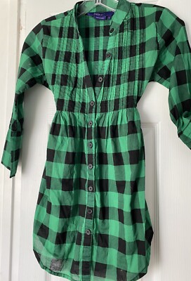 MILEY CYRUS-LADIES VINTAGE GREEN PLAID TUNIC SHIRT DRESS SIZE Small | eBay MILEY CYRUS-LADIES VINTAGE GREEN PLAID TUNIC SHIRT DRESS SIZE Small | eBay