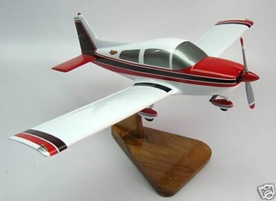 AA-5B Tiger Grumman Red Airplane Desktop Mahogany Wood Model Small New