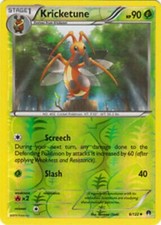 POKEMON CARD REVERSE HOLO KRICKETUNE 6/122 NO 402 CRICKET POKEMON TCG CCG
