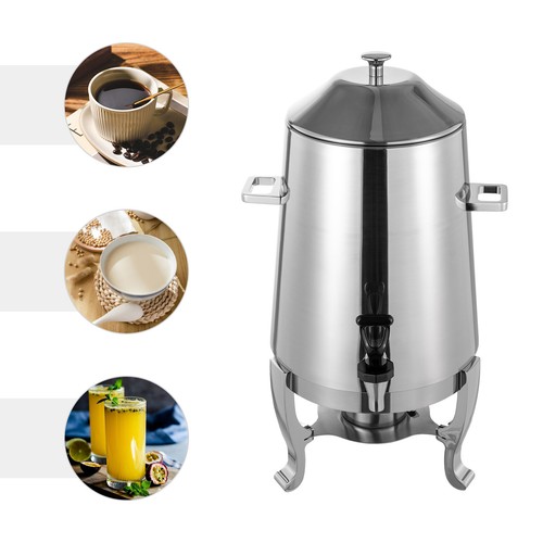 Hot Drinks Dispenser Coffee Chafer Tripod Hot Beverage Dispenser 3.43 Gallon/13L - Afbeelding 9 van 24