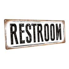 RestroomMetal Sign; Wall Decor for Bath or Laundry