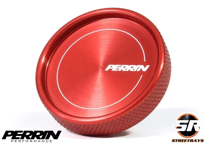 PERRIN PERFORMANCE OIL FILL CAP ROUND STYLE (RED) FOR SUBARU FRS BRZ WRX STI - Image 3 of 4