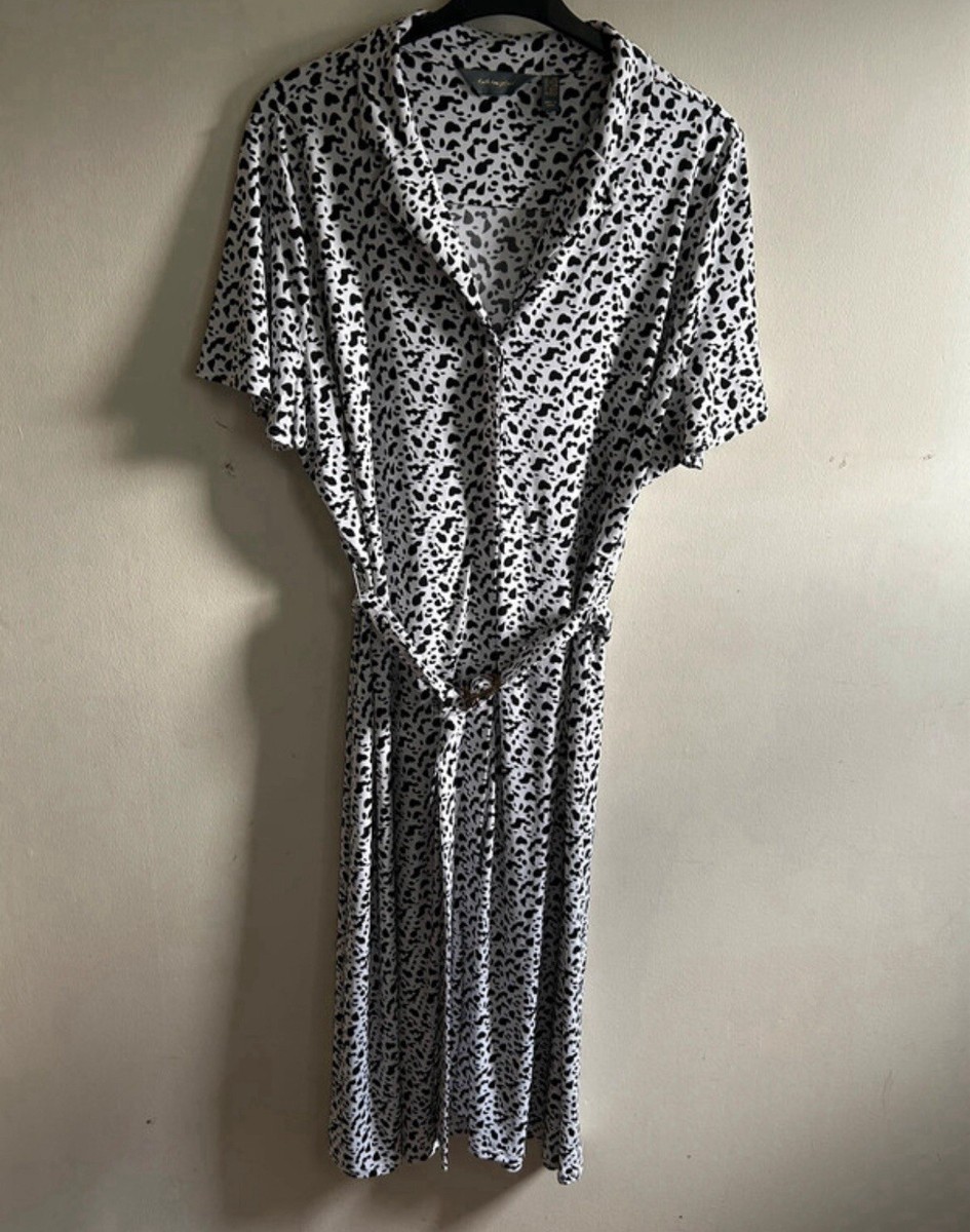 QVC Ruth Langsford Belted Midi Dress Petite Size 2XL