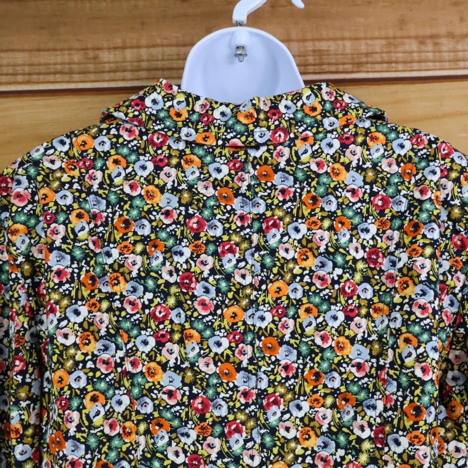 Chaqueta Blazer Christopher & Banks Mujer Talla L Coloridas Flores Bolsillos Negocios Foto 4 de 4