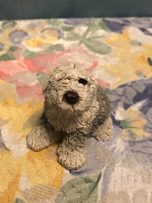 VTG United Design Stone Critters SCB-039 Resin Sheepdog Baby