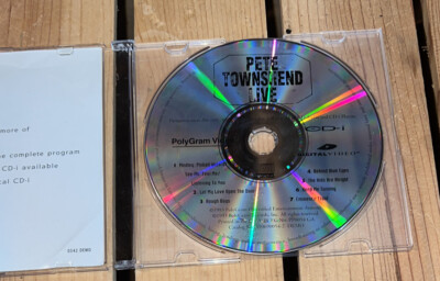 【激レア】Pete Townshend Live Video CD Pete Townshend Live Philips CD-i CDI Music Digital Video CD VCD
