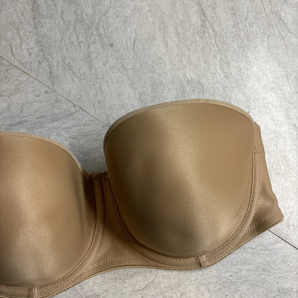 Sujetador Fantasie FL4530 con aros multidireccional sin tirantes talla 32E beige desnudo usado en excelente estado Foto 3 de 4