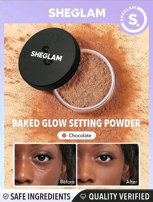SHEGLAM Gebackene Glüheinstellung Pulver-Schokoladenölkontrolle Lose Einstellpulver...