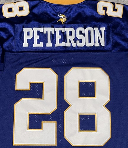 Minnesota Vikings Adrian Peterson NFL Reebok On Field Stitched Jersey Sz 50 EUC - Picture 10 of 17