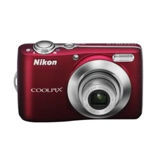 Nikon COOLPIX L22 12MP 3.6x Optical CCD Vintage Digital Camera Red-100% Working