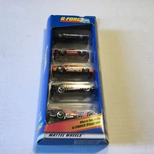 Hot Wheels 5 Car Gift Pack G-FORCE Stunt Set In Box Mattel Wheels 1997.