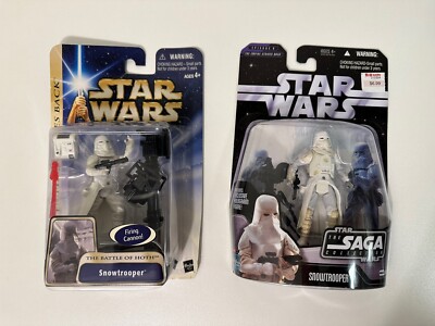Star Wars Saga Collection Snowtrooper Battle Of Hoth Firing  E-Web Cannon Lot