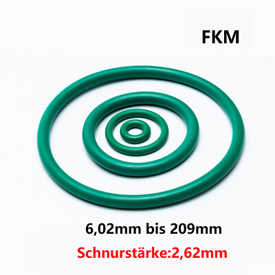 O-Ring Innen Ø 6- 209 mm x Schnurstärke 2,62 mm FKM 70 Dichtring O Ring
