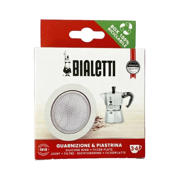 Bialetti Spare Parts 1 Gasket +1 Platelet for Brikka 2 Cups