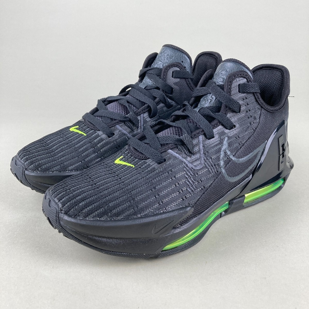 Nike Lebron Witness VI 6 Volt Black CZ4052-004 Men's Size 6.5