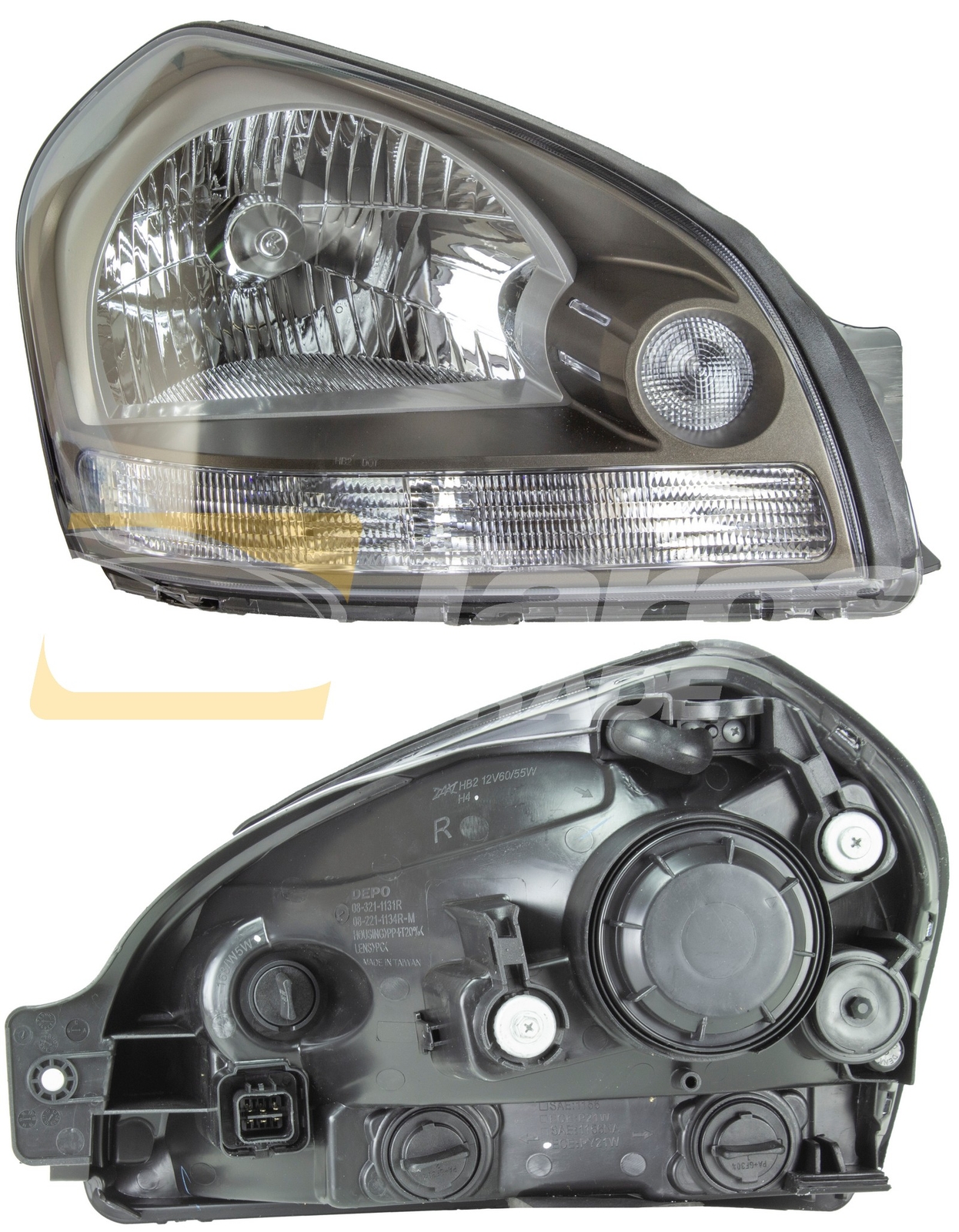 Phare avant droit Hyundai Tucson 2004-2009 finition premium haute résistance