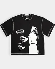 Oversized T-shirt OGONPUSHKA Chix black