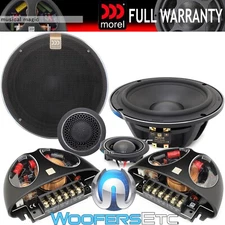 MOREL HYBRID 62 6.5" CAR 2-WAY 140W RMS COMPONENT SPEAKERS CROSSOVERS MIDS NEW