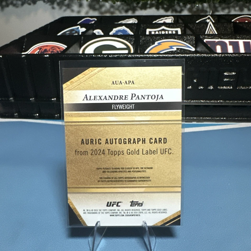 2024 Topps Gold Label UFC Alexander Pantoja AUA-APA Auric Auto # /149 Flyweight - Image 2 of 2