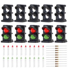 JTD14 10 sets Target Face With LEDs for Railway Dwarf signal N Z Scale 2 Aspects