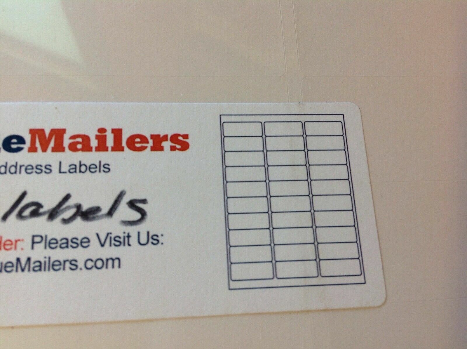 NEW LOT OF 800 ADDRESS LABELS, WHITE VALUE MAILERS eBay