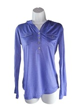 Marmot Laura Hoodie Shrit Half Button Roll Up Sleeve Lilac Size Xtra Small