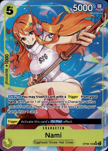 One Piece Two Legends Nami Alt Art OP08-106 NM english - 第 1/2 張圖片