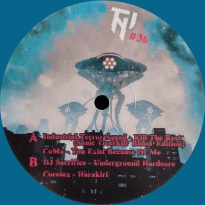 Various - Terrifying Entity EP GABBER GABBA HARDCORE TECHNO TNI#36 Vinyl Blue