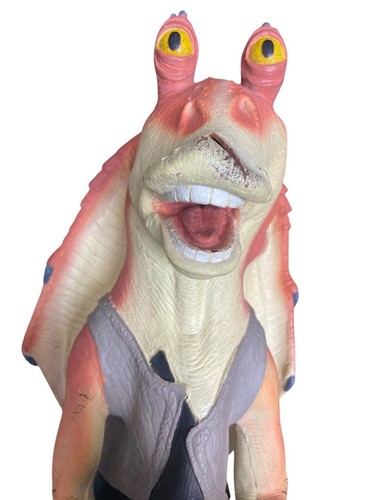 Star Wars Episodio 1 Tarro Tarro Binks Goma Marioneta de Mano LucasFilm Aplausos 1999 - Imagen 8 de 10