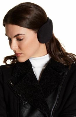 180S Women'S Tahoe Soft Thermal Fleece Behind The Head Ear Warmers, Black, One Size (646912408000)