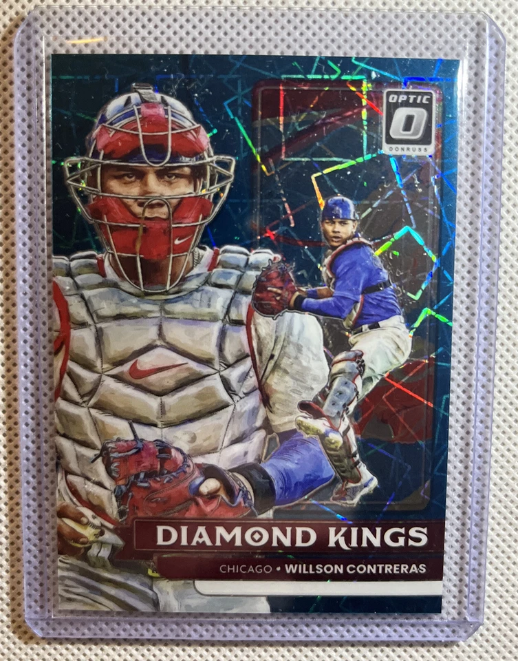 2022 Donruss Optic diamond kings Wilson Contreras Teal Prizm 26/35 No. 24 - Image 3 of 3