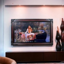 55  65 inch by Ornate frame for Samsung The Frame TV, Black Cherry finish