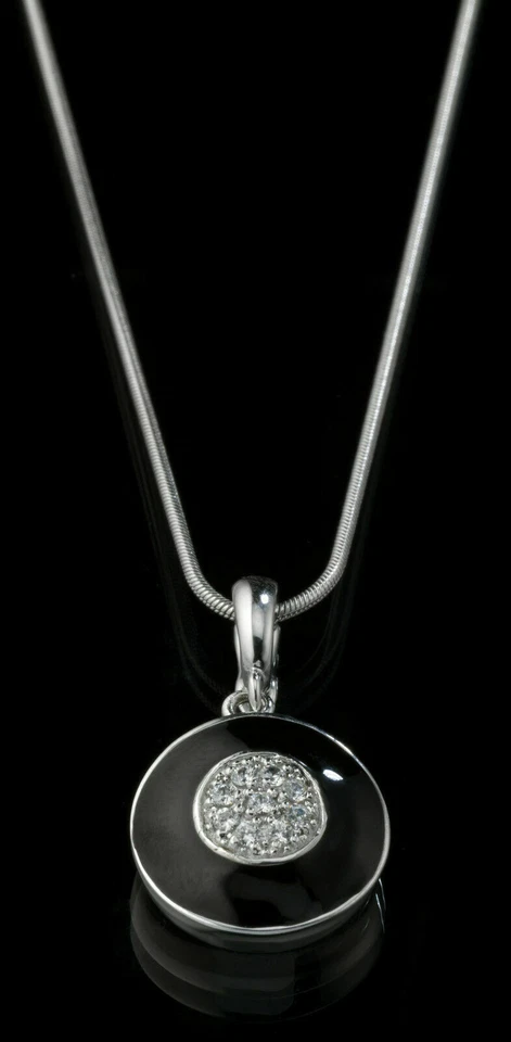 Bersani Isola Anhänger Zirkonia echt Silber 925 Mikro-Pave´ Sterlingsilber - Bild 2 von 2