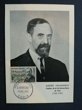 FRANCE PREMIER JOUR FDC YVERT 1277 HONNORAT CREATEUR UNIVERSITE 0.30F PARIS 1960