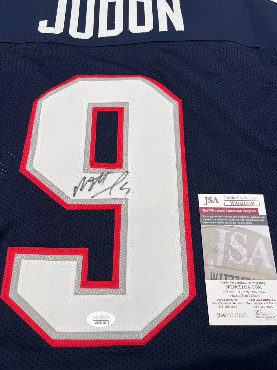 NEW ENGLAND PATRIOTS MATTHEW JUDON SIGNED CUSTOM JERSEY JSA