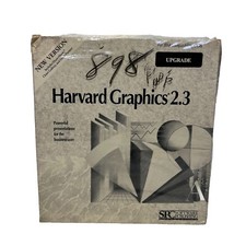 Vintage Harvard Graphics 2.3 Software IBM DOS 3.5  Disk Graphs Charts New Sealed