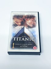 Titanic VHS Tape 1997 Vintage Romantic Disaster Film 12