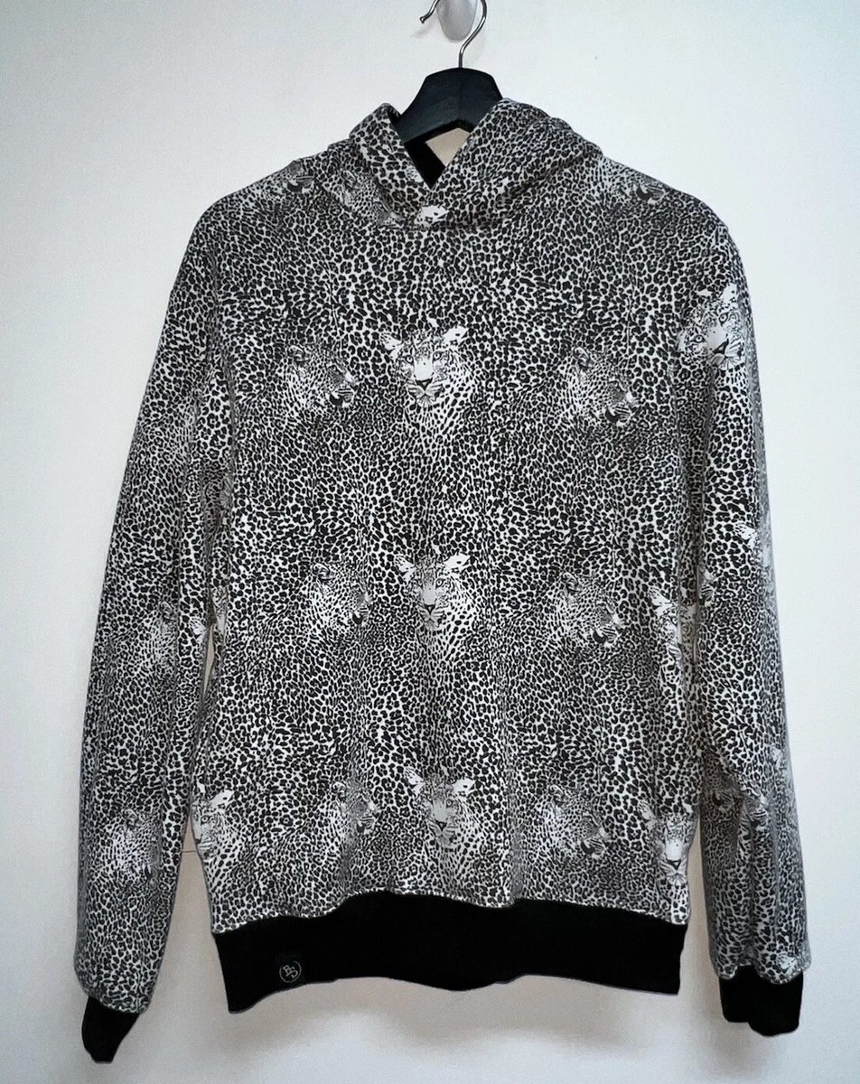 Mens leopard deals hoodie